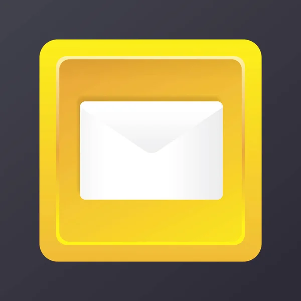 Icône Enveloppe Email Technologie Signe — Image vectorielle