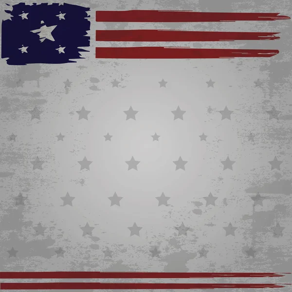 Vector Ilustración Bandera Americana — Vector de stock