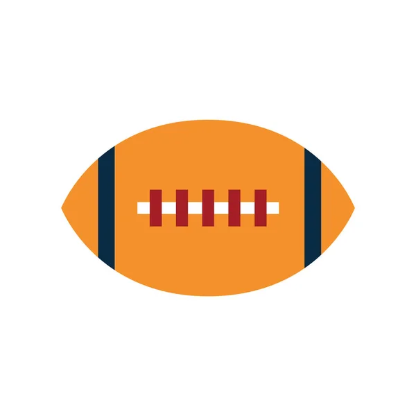 Vector Illustration Rugby Ball Icon — Stock Vector