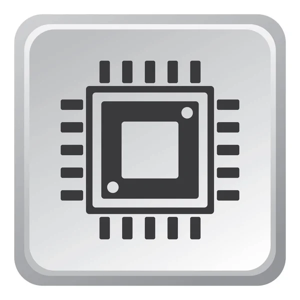 Ilustração Vetorial Micro Chip — Vetor de Stock