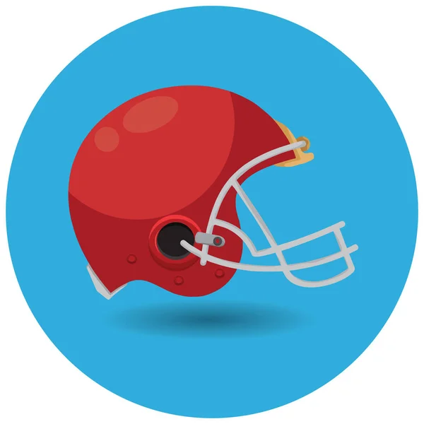 Imagen Vectorial Del Casco Fútbol Americano — Vector de stock