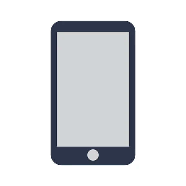 Smartphone Ikon Platt Design Stil — Stock vektor