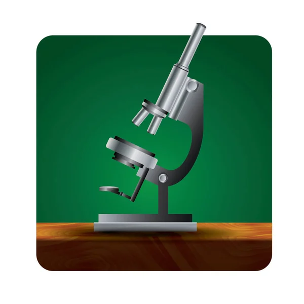 Mikroskop Symbol Cartoon Stil Isoliert Auf Weißem Hintergrund Medizinisches Symbol — Stockvektor