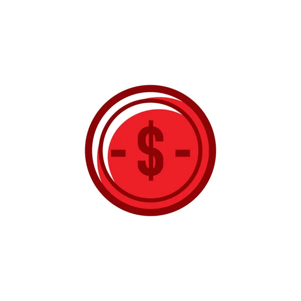 Geld Symbol Vektor Illustration Flacher Designstil — Stockvektor