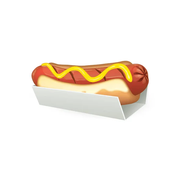 Hotdog Εικονογράφηση Φορέα Σχεδιασμού — Διανυσματικό Αρχείο
