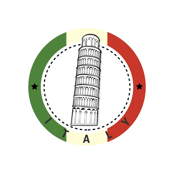 Italië Rome Vector Illustratie — Stockvector