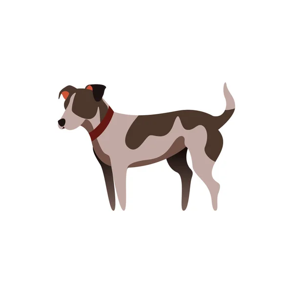Icono Perro Estilo Dibujos Animados Aislado — Vector de stock