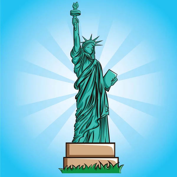 Statue Liberty New York City — Stock Vector