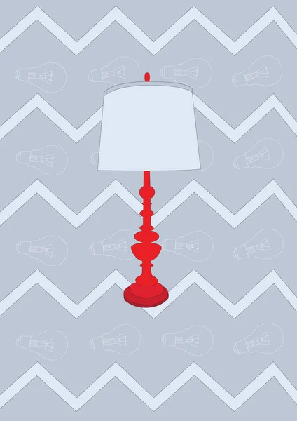 Lampa Stiliserad Vektor Illustration — Stock vektor