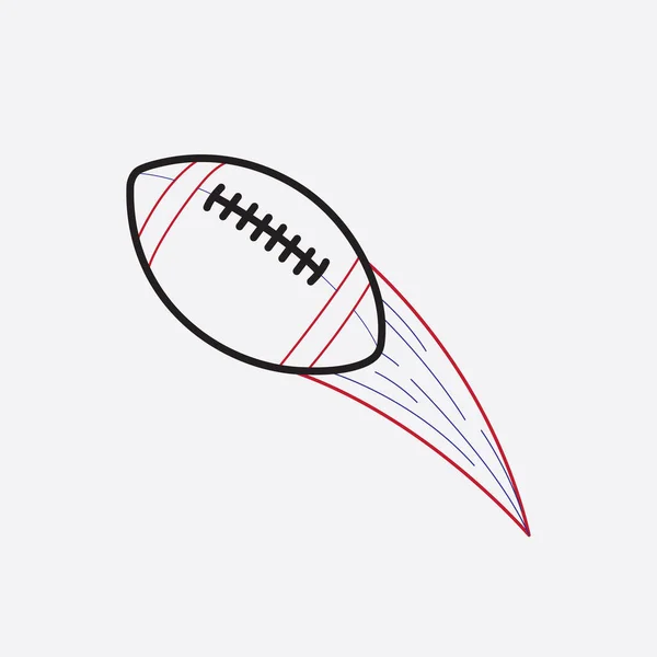 Американський Футбольний Ікона Яскравий Векторний Малюнок — стоковий вектор