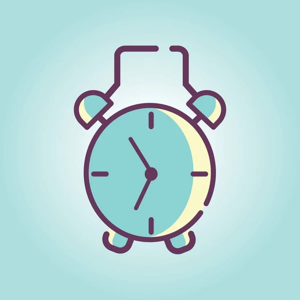 Relógio Alarme Ilustração Vetorial Estilizada —  Vetores de Stock
