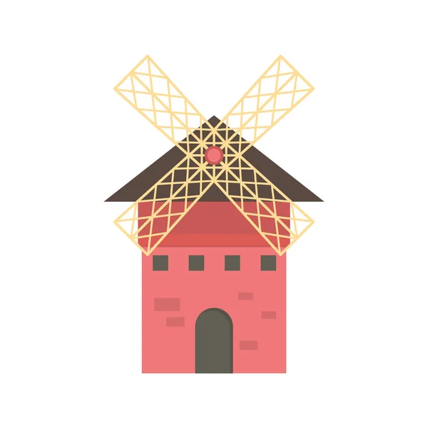 Ilustración Vectorial Edificio Granja — Archivo Imágenes Vectoriales