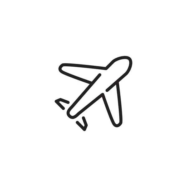 Ilustração Vetorial Estilizada Avião —  Vetores de Stock