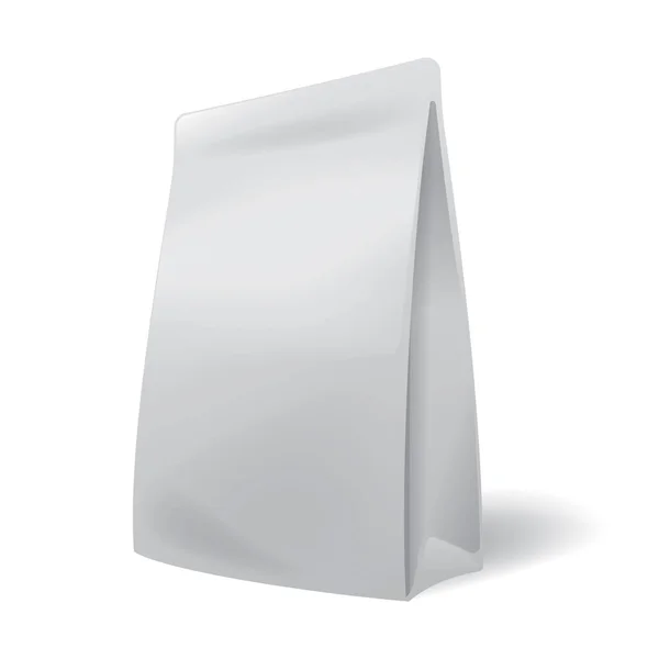 Bílý Prázdný Papírový Balíček — Stockový vektor
