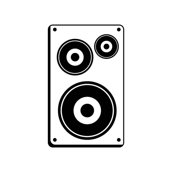 Musik Sound Ikone Vektor Illustration — Stockvektor