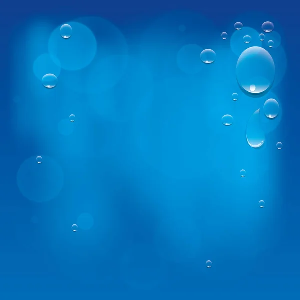 Modré Bubliny Průhledném Pozadí — Stockový vektor