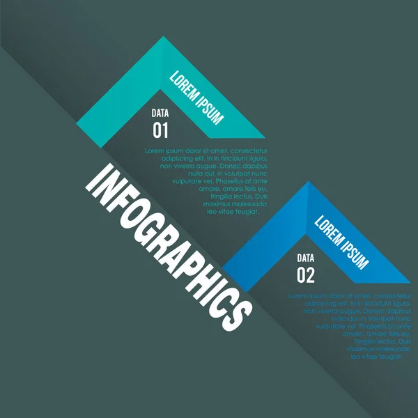 Infographie Illustration Vectorielle Stylisée — Image vectorielle