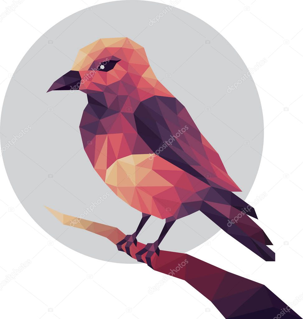 Bird stylized vector illustration