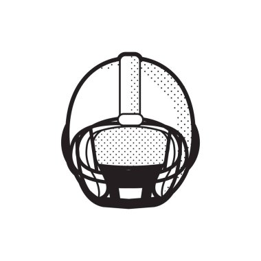 Miğfer yassı simgesi, vektör illüstrasyonu