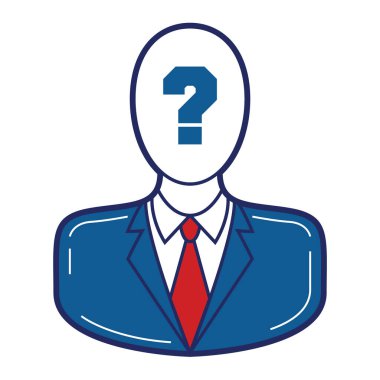 Avatar Adam simgesi. vektör illüstrasyonu