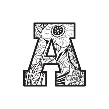 A harfi, Vektör İllüstrasyonu