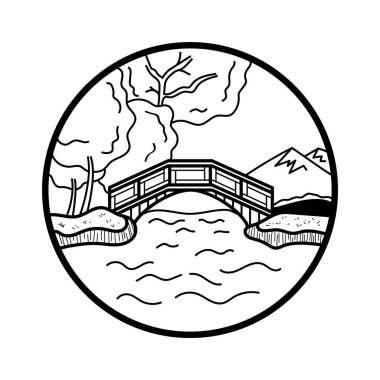 Bir çiftlik çiziminin vektör çizimi