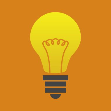 Ampul, tasarım vektörü illüstrasyonu