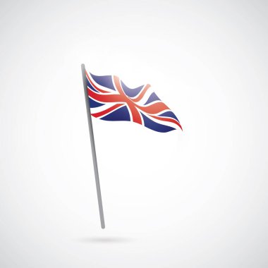 Bayrak simgesinin vektör illüstrasyonu