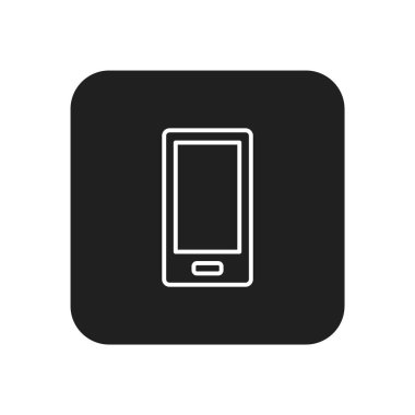 cep telefonu simgesi. Web için tablet pc vektör simgelerinin basit çizimi