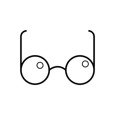 gözlük ikonu vektör illüstrasyonu