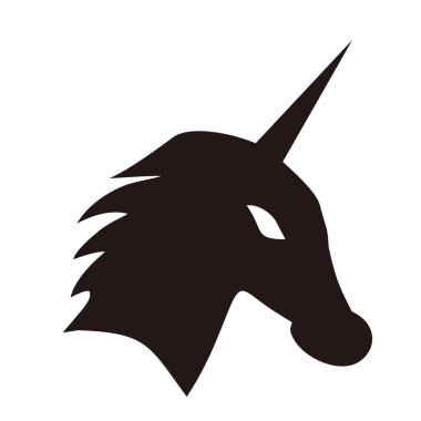 tek boynuzlu at, tasarım vektör çizimi