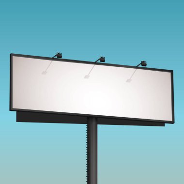Boş Billboard, vektör illüstrasyonu