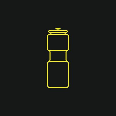 Sipper şişe stilize vektör illüstrasyonu