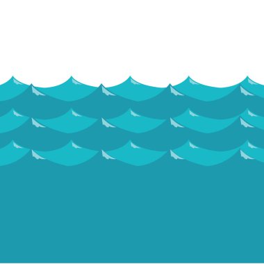 su dalgaları, tasarım vektörü illüstrasyonu