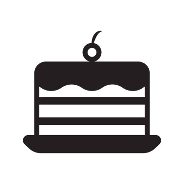 Yiyecek simgelerinin toplanması düz simge, vektör illüstrasyonu 