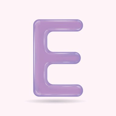 Beyaz arkaplan üzerinde pembe yazı tipinin 3d tasarımı, büyük harf f f f f f f f