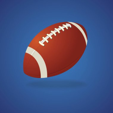 Amerikan futbol ikonu, renkli vektör illüstrasyonu