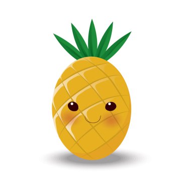 Ananas, tasarım vektör çizimi