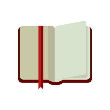 Kitap Simgesi. Vektör İllüstrasyonu