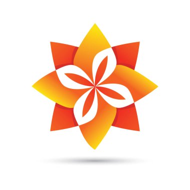 Çiçeğin vektör illüstrasyonu