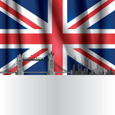 İngiltere bayrağının vektör illüstrasyonu