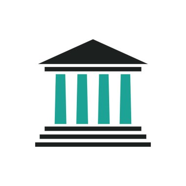 okul binası, vektör illüstrasyonu