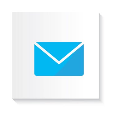 Açık posta simgesinin vektör illüstrasyonu