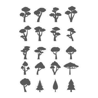 mantar simgesi vektör illüstrasyonunu ayarla