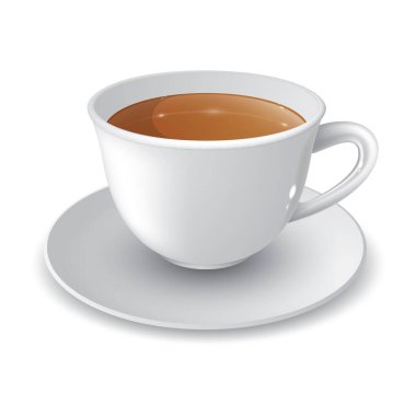 Kahve fincanı ve çay tabağı.