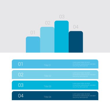 Bilgi grafiği şablonu, vektör illüstrasyonu