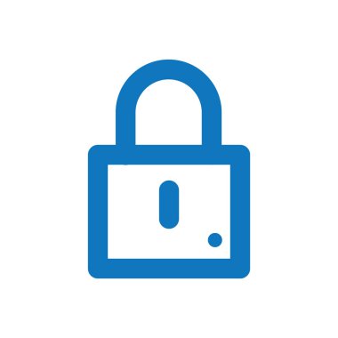 asma kilit ikon vektör çizimi