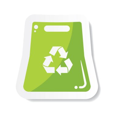 Çevre dostu simge, biçimlendirilmiş vektör illüstrasyonu