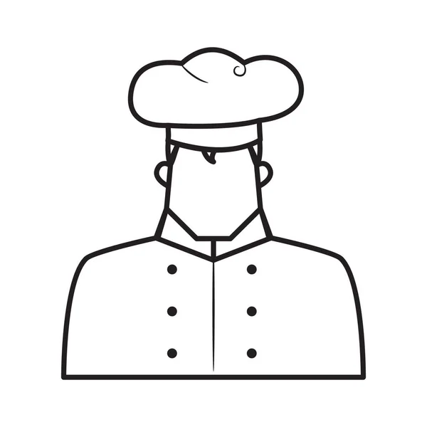 Chef Icoon Vector Illustratie — Stockvector