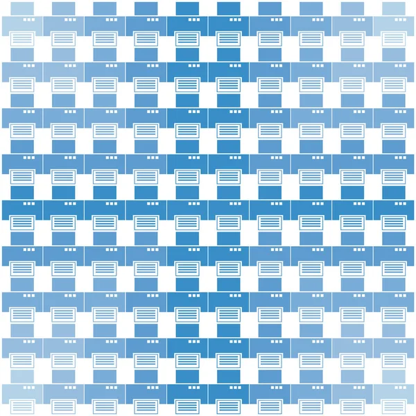 Patrón Sin Costuras Con Cuadrados Azules Blancos — Archivo Imágenes Vectoriales
